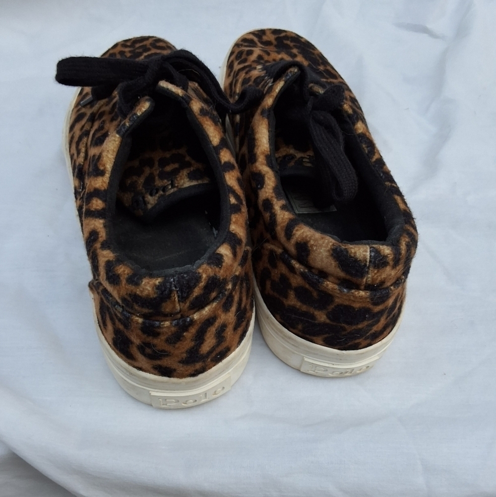 Polo Ralph Lauren leopard canvas sneakers 7 - Picture 10 of 11